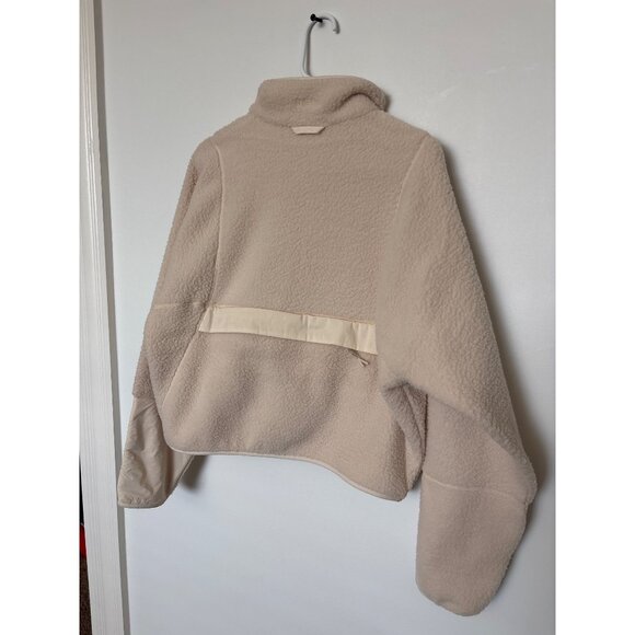 Halfdays Womens Oatmilk Fleece Pullover Half-Zip Size S, New w/ Tags - Picture 3 of 5